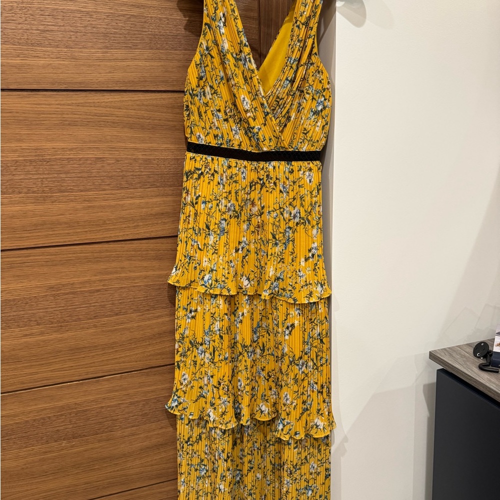 Lulu's Yellow Halter Maxi Dress for Weddings